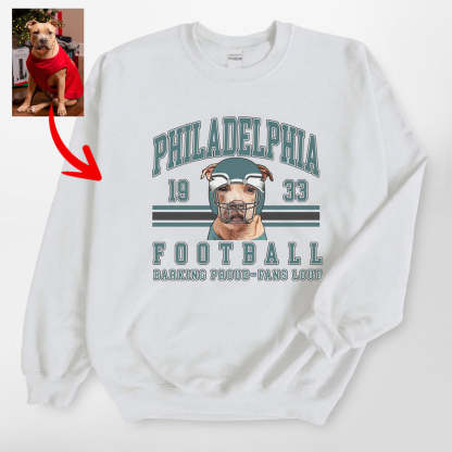Custom Vintage Football Gildan Sweatshirt/T-shirt For Dog Owners