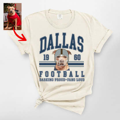 Custom Vintage Football Gildan Sweatshirt/T-shirt For Dog Owners