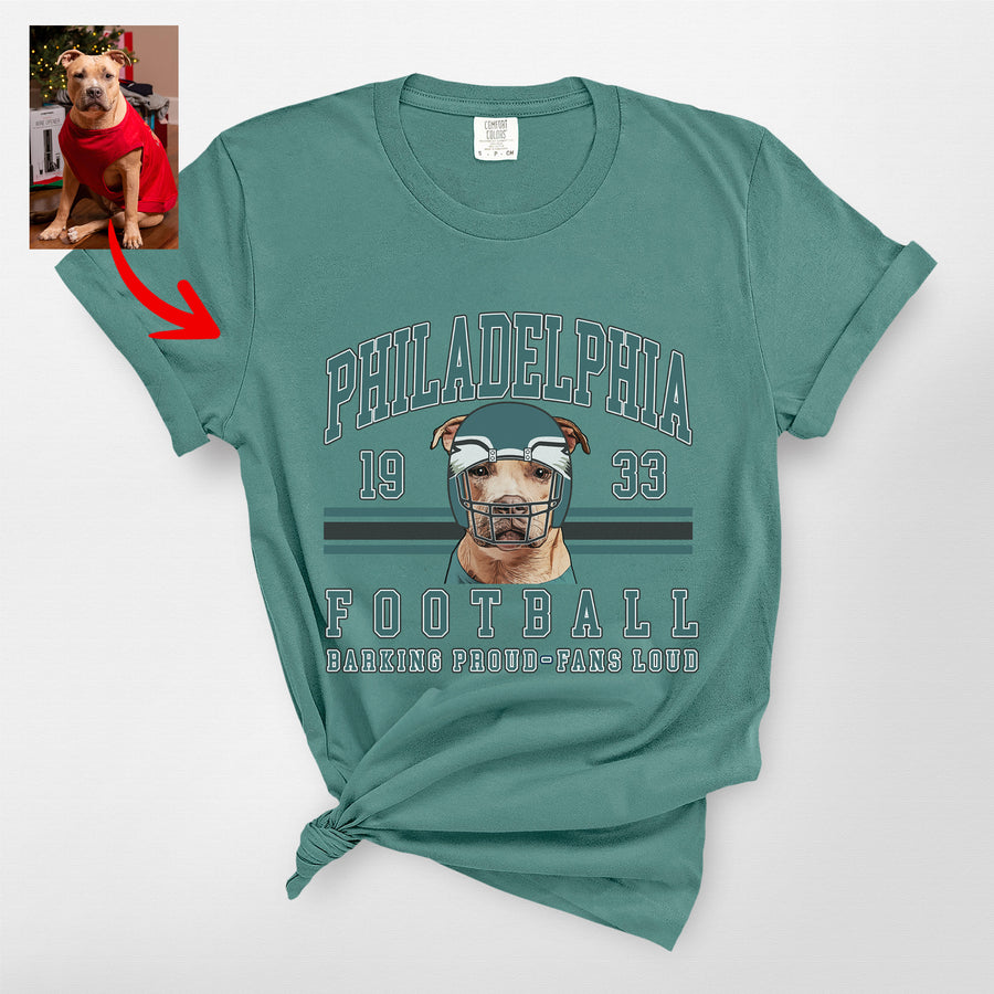 Custom Vintage Football Gildan Sweatshirt/T-shirt For Dog Owners