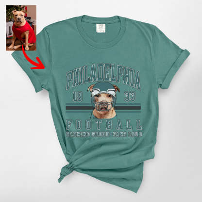Custom Vintage Football Gildan Sweatshirt/T-shirt For Dog Owners