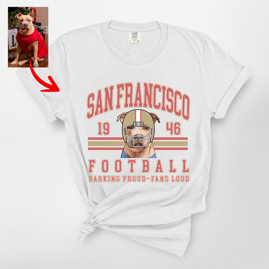 Custom Vintage Football Gildan Sweatshirt/T-shirt For Dog Owners