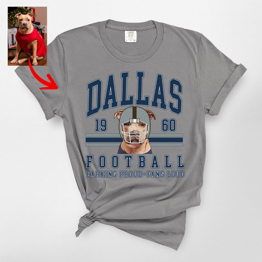Custom Vintage Football Gildan Sweatshirt/T-shirt For Dog Owners