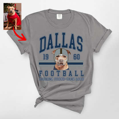 Custom Vintage Football Gildan Sweatshirt/T-shirt For Dog Owners