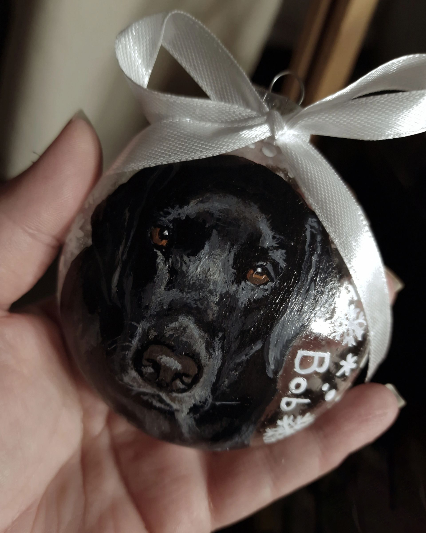Custom Pet Face Christmas Ornament