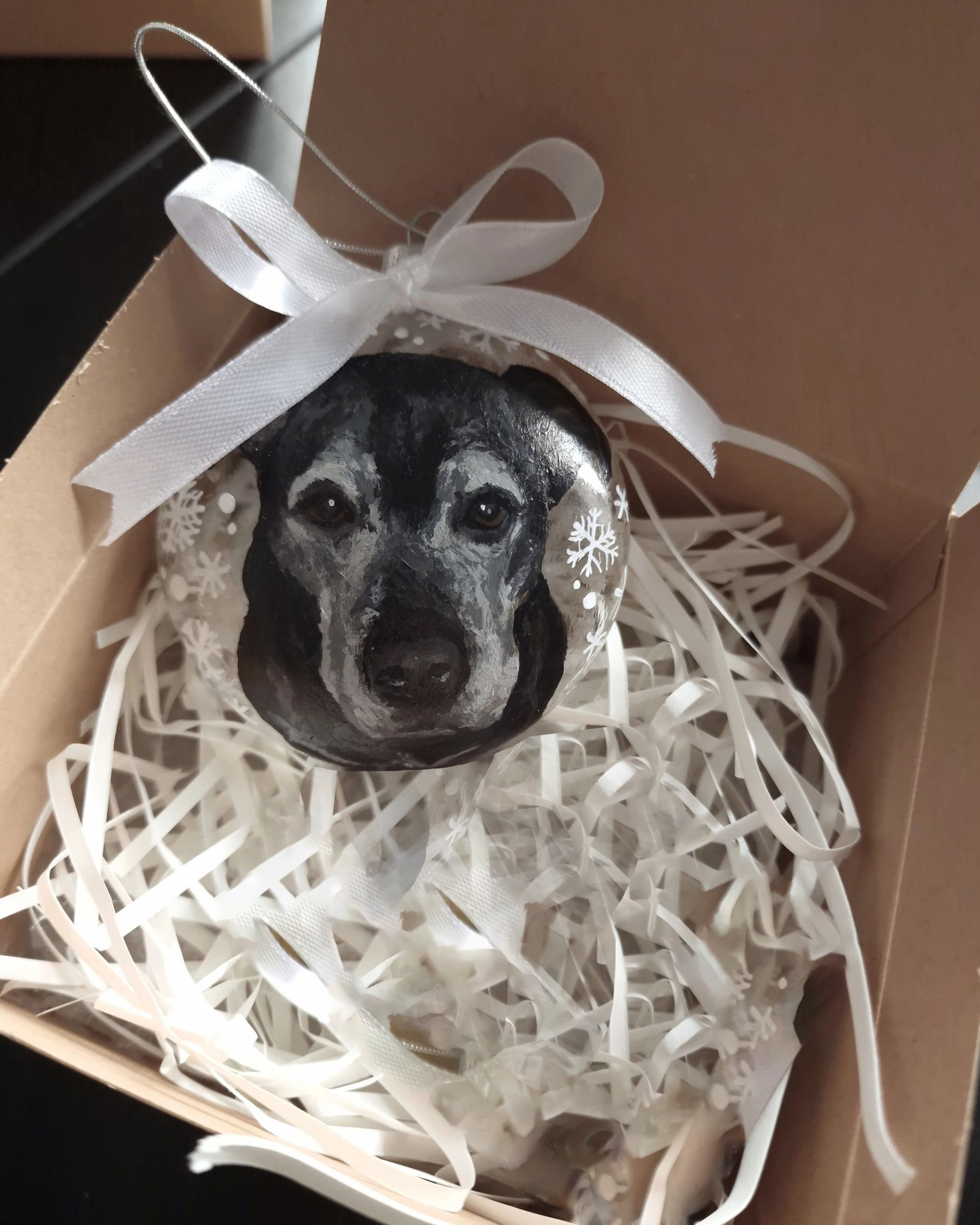 Custom Pet Face Christmas Ornament