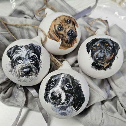 Custom Pet Portrait Bauble
