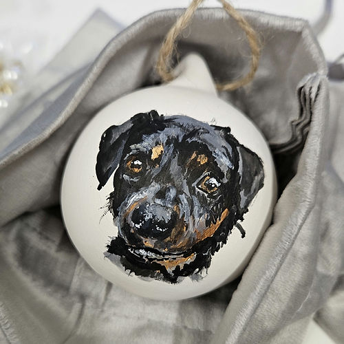 Custom Pet Portrait Bauble