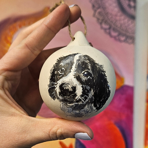 Custom Pet Portrait Bauble