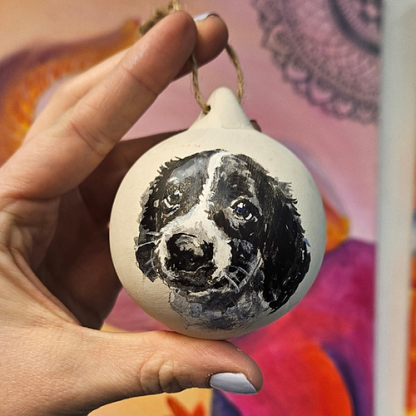 Custom Pet Portrait Bauble
