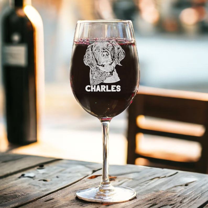 Custom Pet Face Rock Whiskey Glass