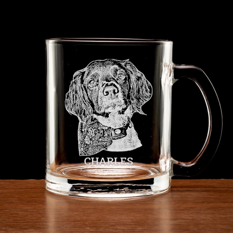 Custom Pet Face Rock Whiskey Glass