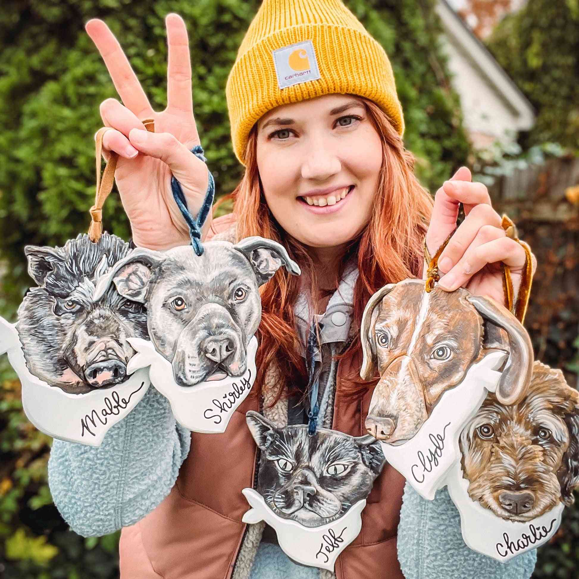 Custom Pet Portrait Ornament