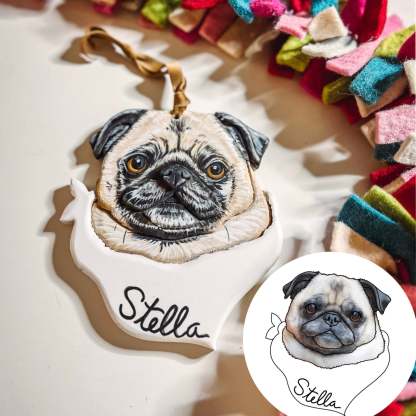Custom Pet Portrait Ornament