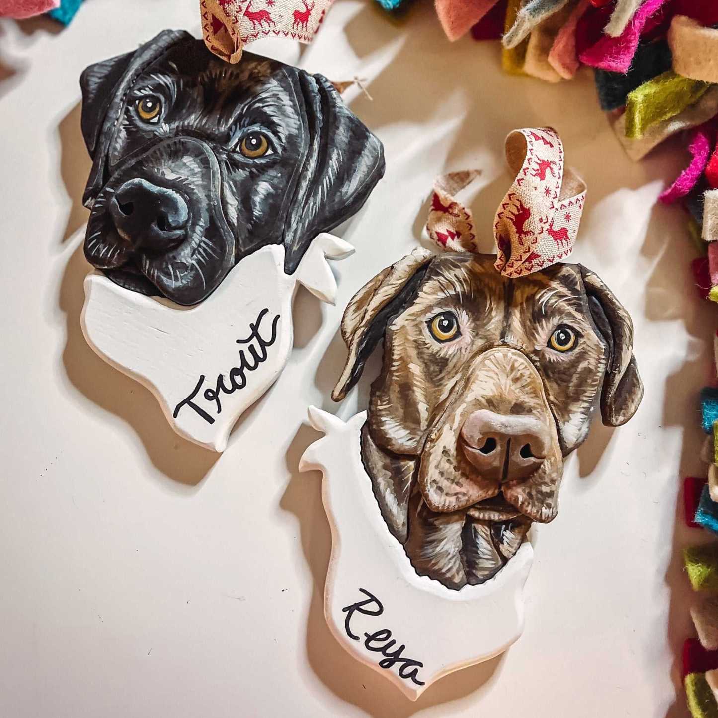 Custom Pet Portrait Ornament
