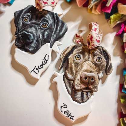 Custom Pet Portrait Ornament