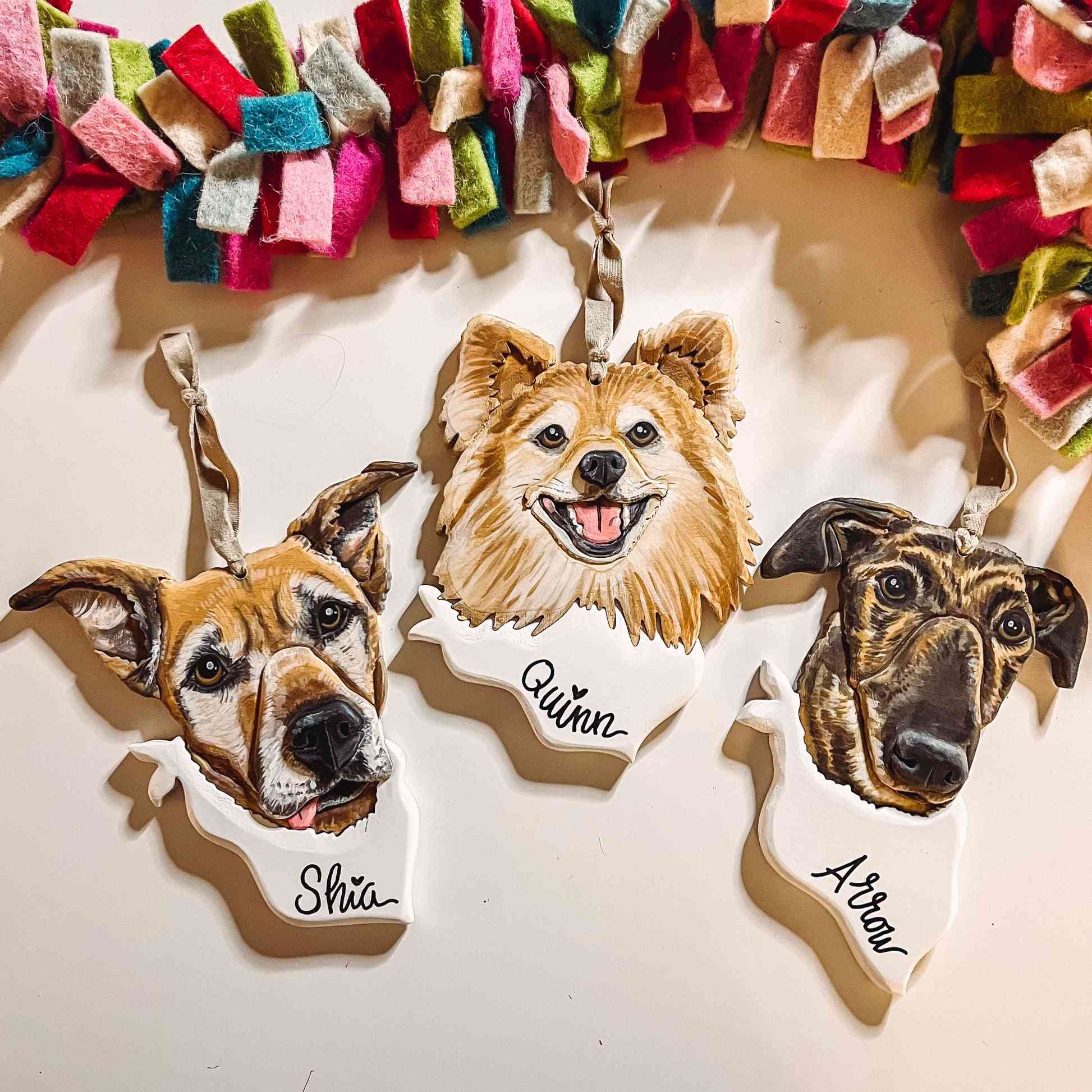 Custom Pet Portrait Ornament