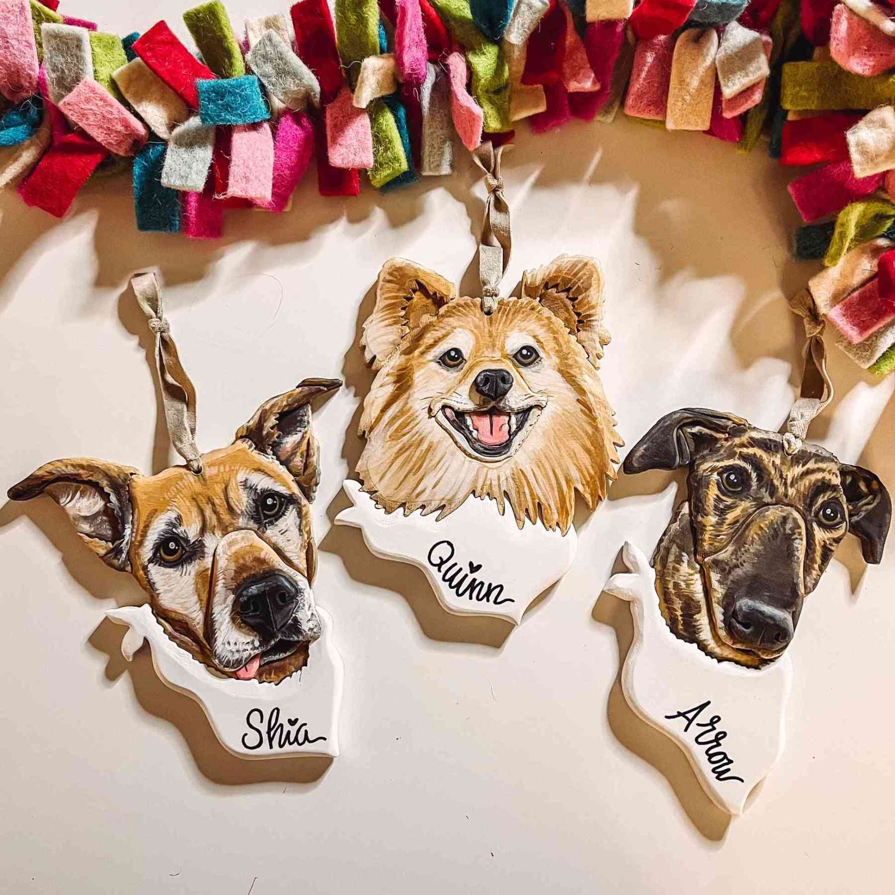 Custom Pet Portrait Ornament