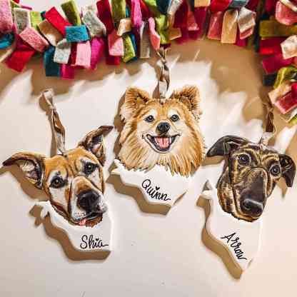 Custom Pet Portrait Ornament