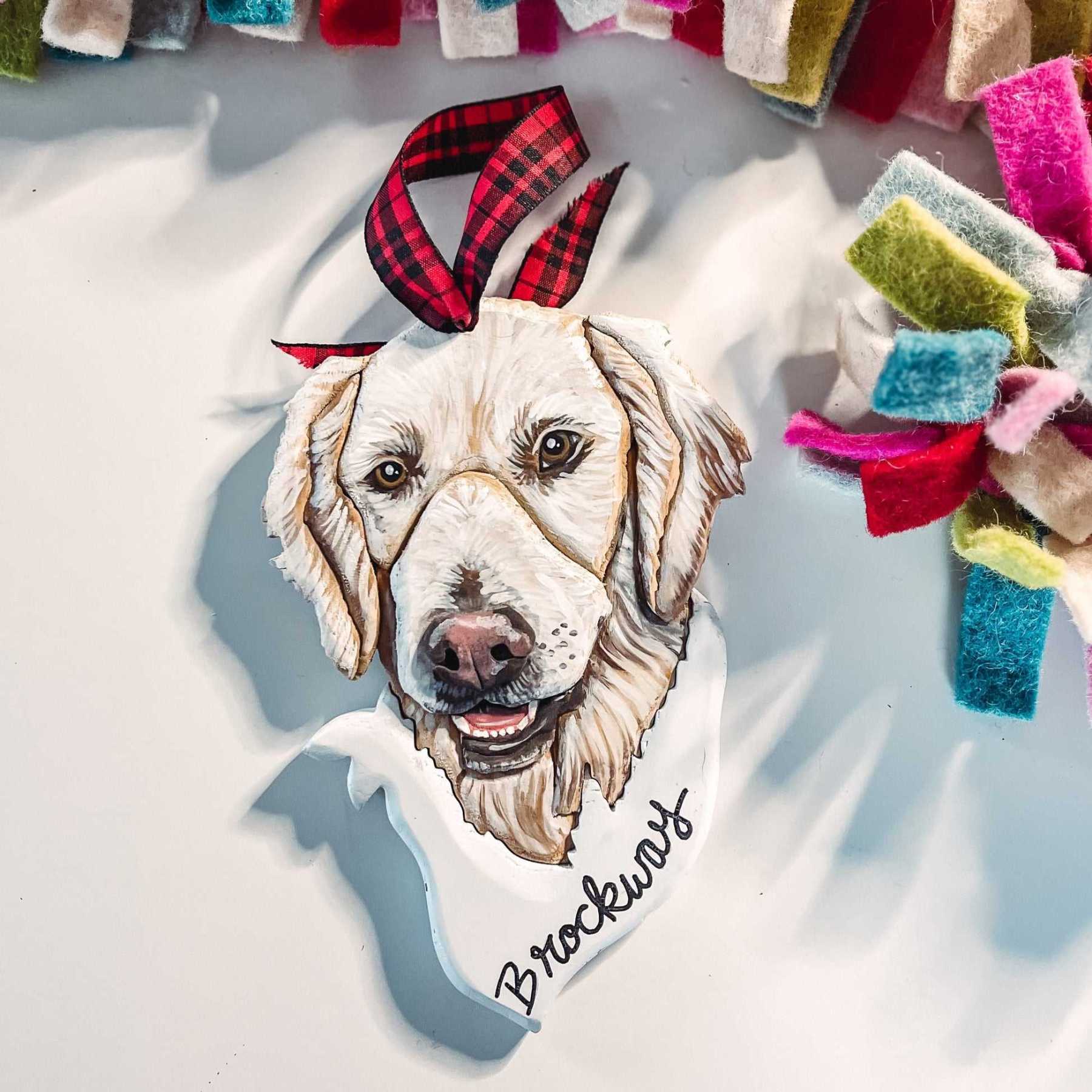 Custom Pet Portrait Ornament