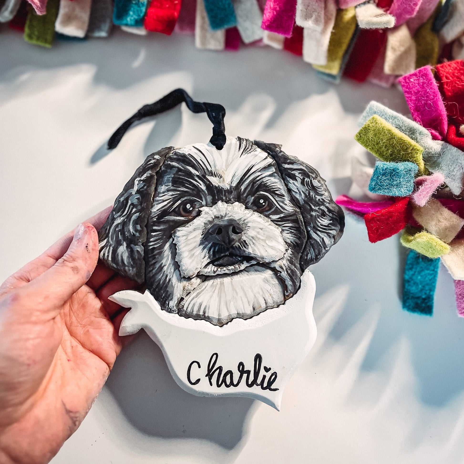Custom Pet Portrait Ornament