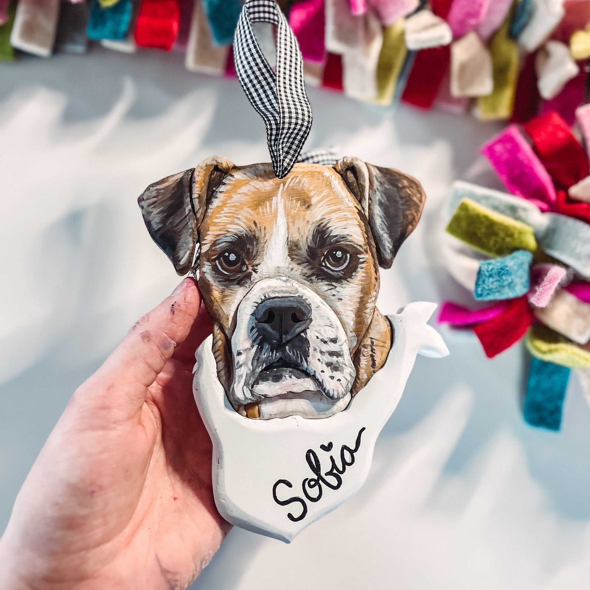 Custom Pet Portrait Ornament
