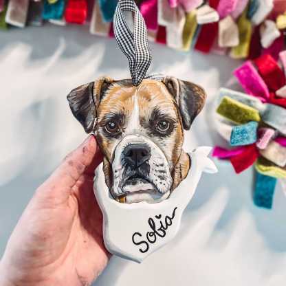 Custom Pet Portrait Ornament