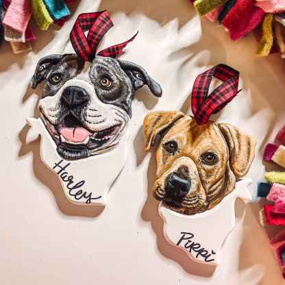 Custom Pet Portrait Ornament
