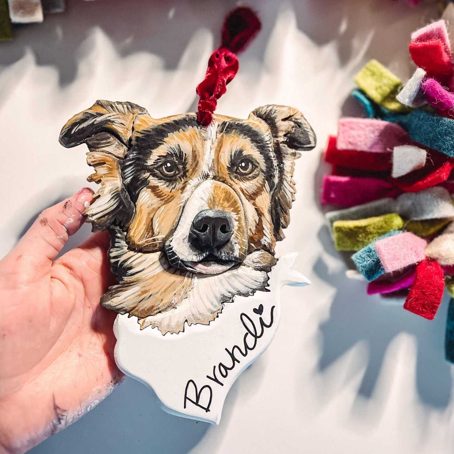 Custom Pet Portrait Ornament