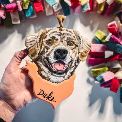 Custom Pet Portrait Ornament