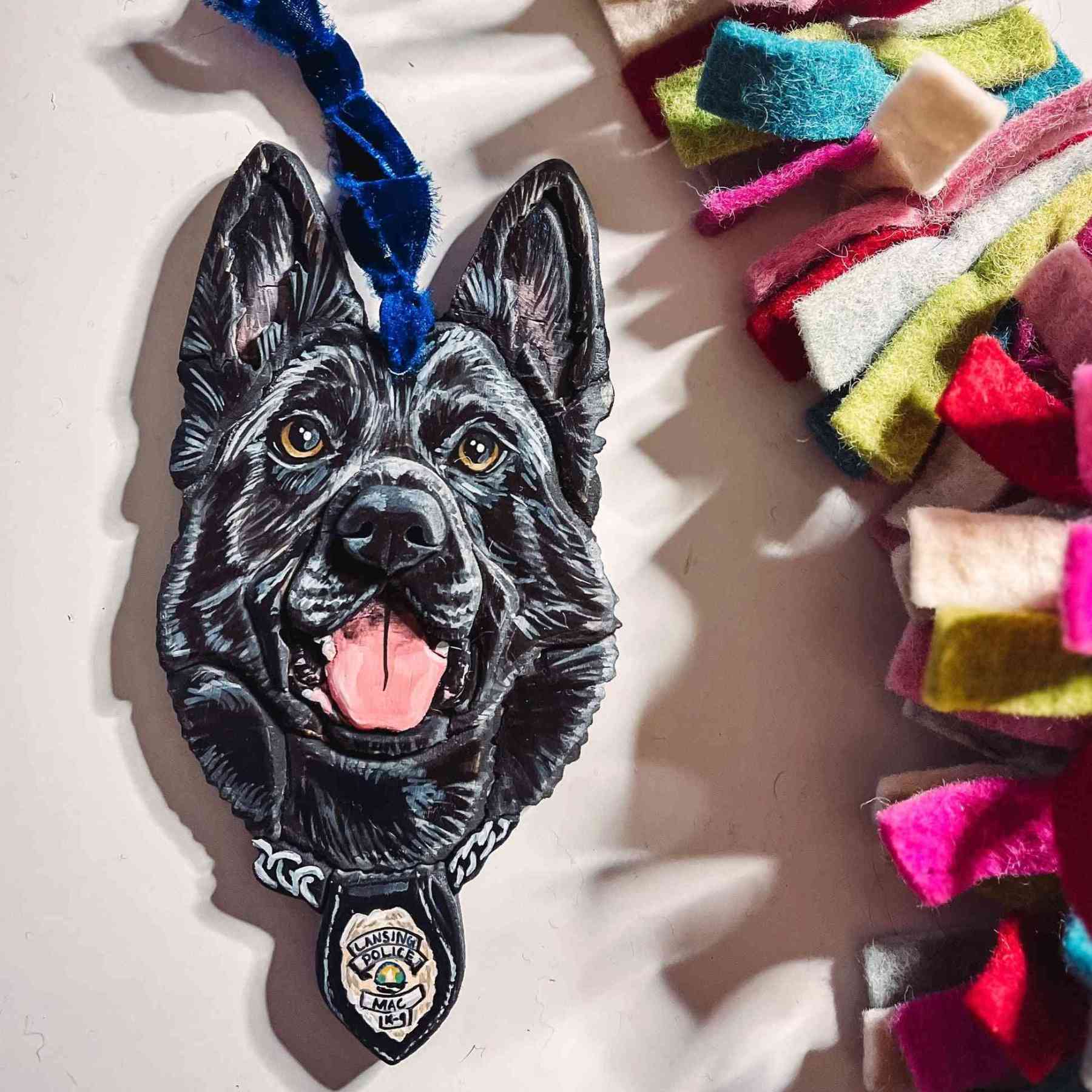 Custom Pet Portrait Ornament