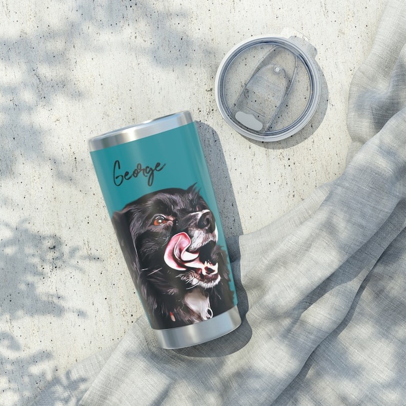 Personalized Pet Portrait Tumbler