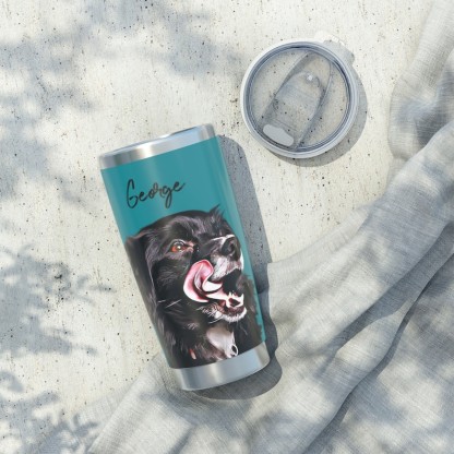 Personalized Pet Portrait Tumbler