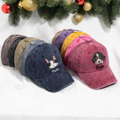 Custom Embroidered Pet Photo Baseball Cap