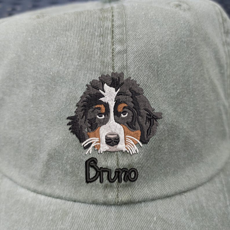 Custom Embroidered Pet Photo Baseball Cap