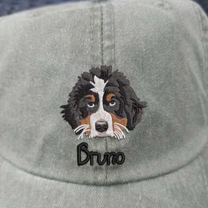 Custom Embroidered Pet Photo Baseball Cap