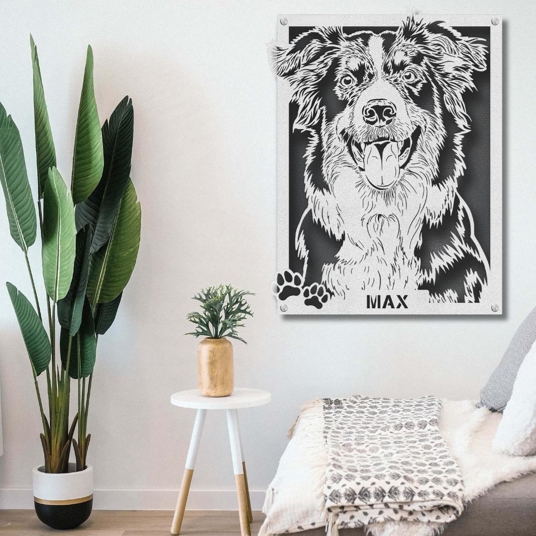 Custom Pet Metal Portrait