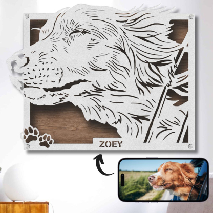 Custom Pet Metal Portrait