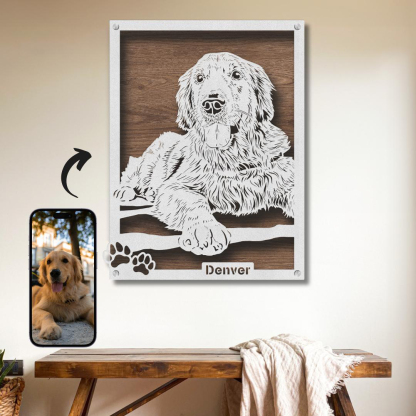 Custom Pet Metal Portrait