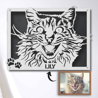 Custom Pet Metal Portrait