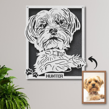 Custom Pet Metal Portrait