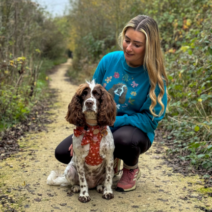Custom Pet Portrait Printed Christmas Sweatshirt