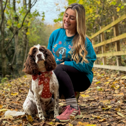 Custom Pet Portrait Printed Christmas Sweatshirt