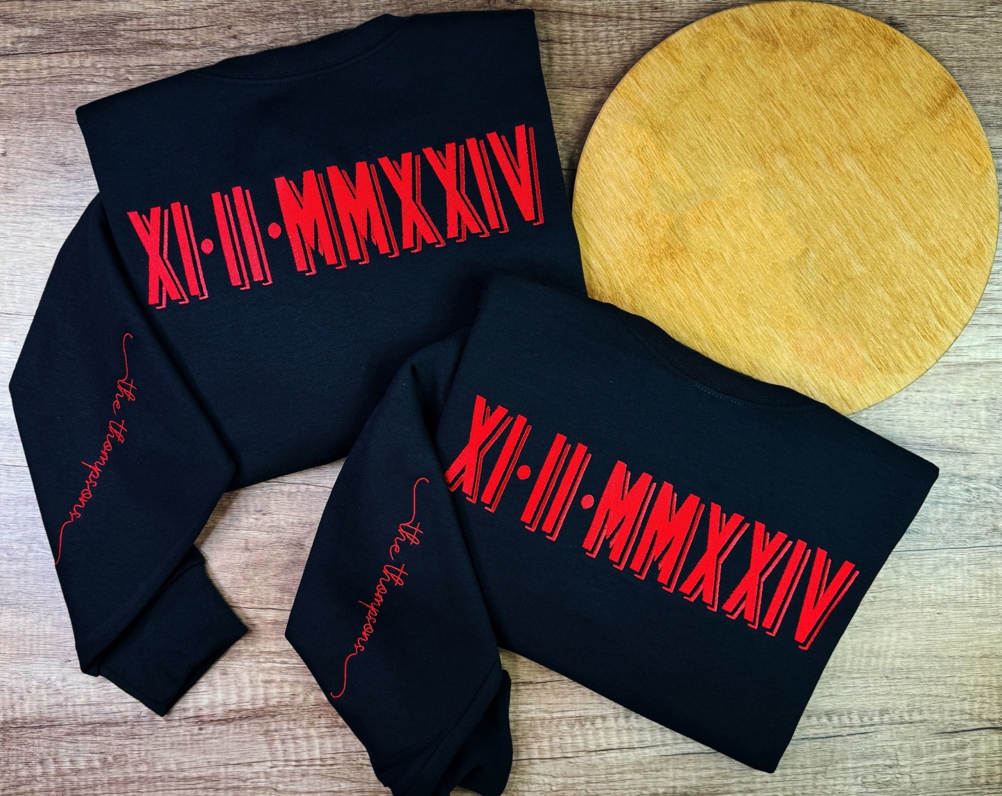 Custom Roman Numeral Printing Couples Sweatshirt 💑✨