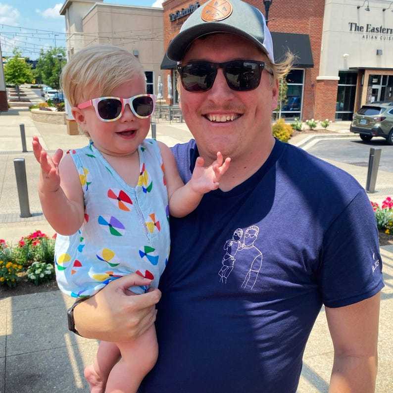 Custom Embroidered Portrait Photo Sweatshirt, Unique Gifts for Dad