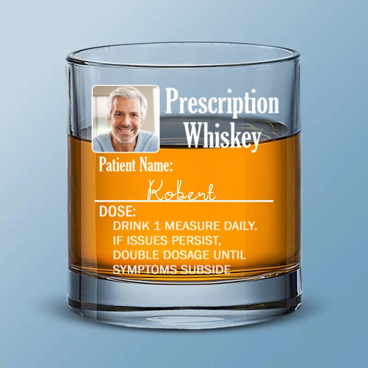 Custom Photo Family Personalized Custom Whiskey Glass - Father's Day Gift For Dad