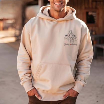 Personalized Photo Portrait Dad Printing T-shit/Sweatshirt, Gift For Father's Day