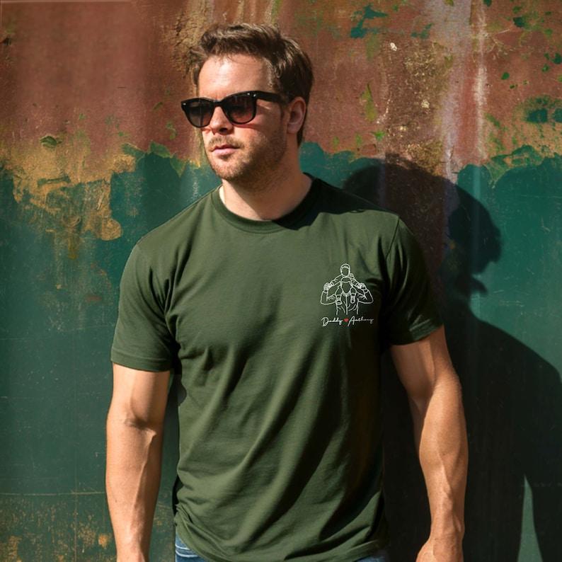 Personalized Photo Portrait Dad Printing T-shit/Sweatshirt, Gift For Father's Day