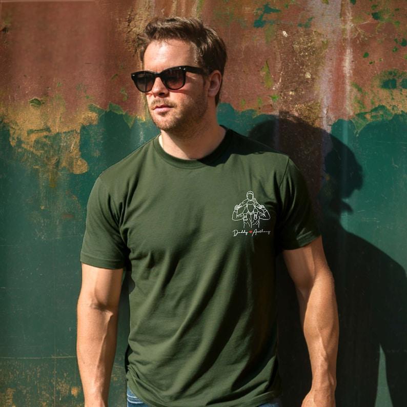 Personalized Photo Portrait Dad Printing T-shit/Sweatshirt, Gift For Father's Day