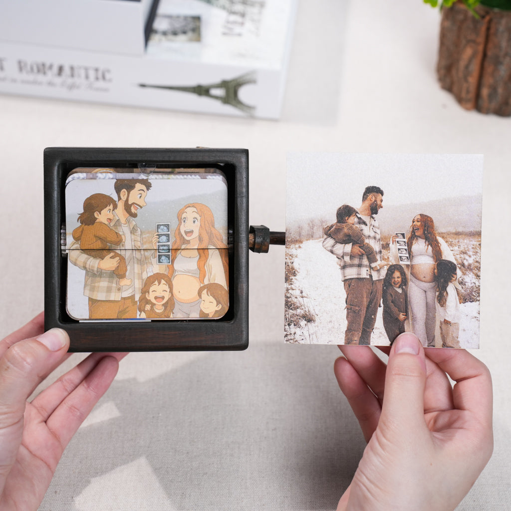 Flip Photo Box – Ghibli AI Photo Customizable Memory Album