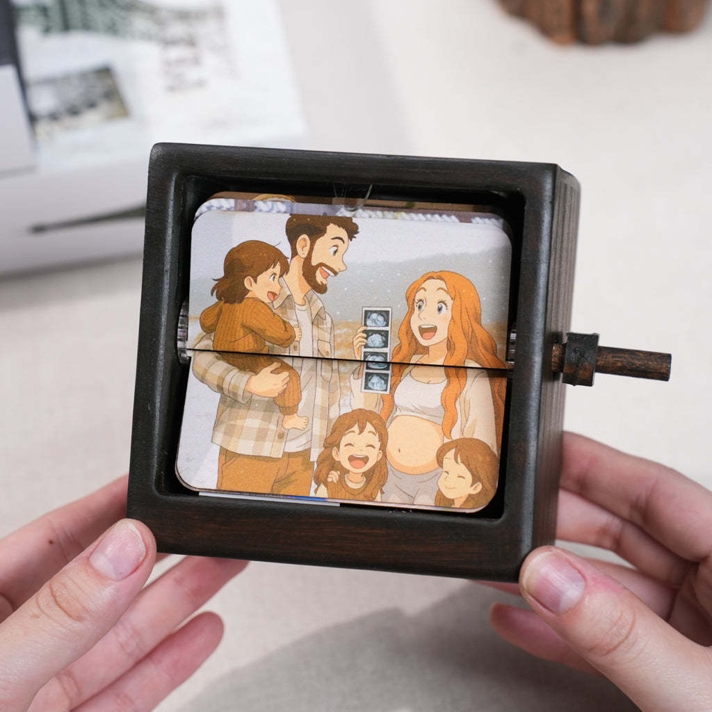 Flip Photo Box – Ghibli AI Photo Customizable Memory Album